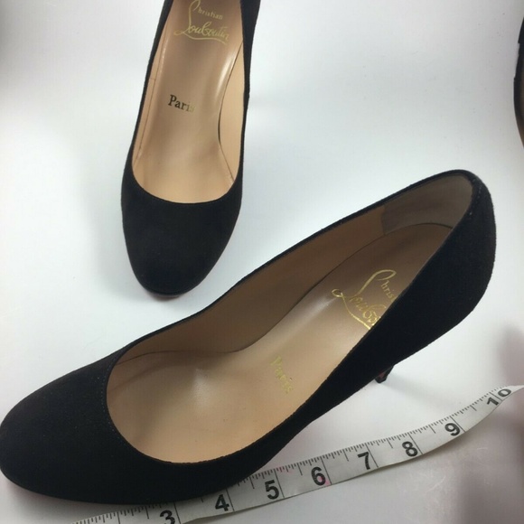 Christian Louboutin Simple Brown suede Pump 37.5 - Picture 5 of 8